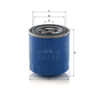 Фильтр масляный MANN-FILTER W 8017